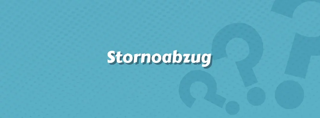 Stornoabzug