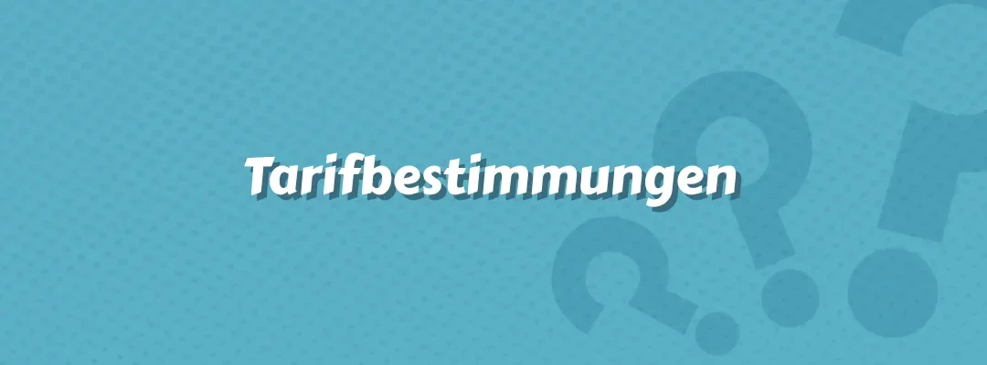 Tarifbestimmungen